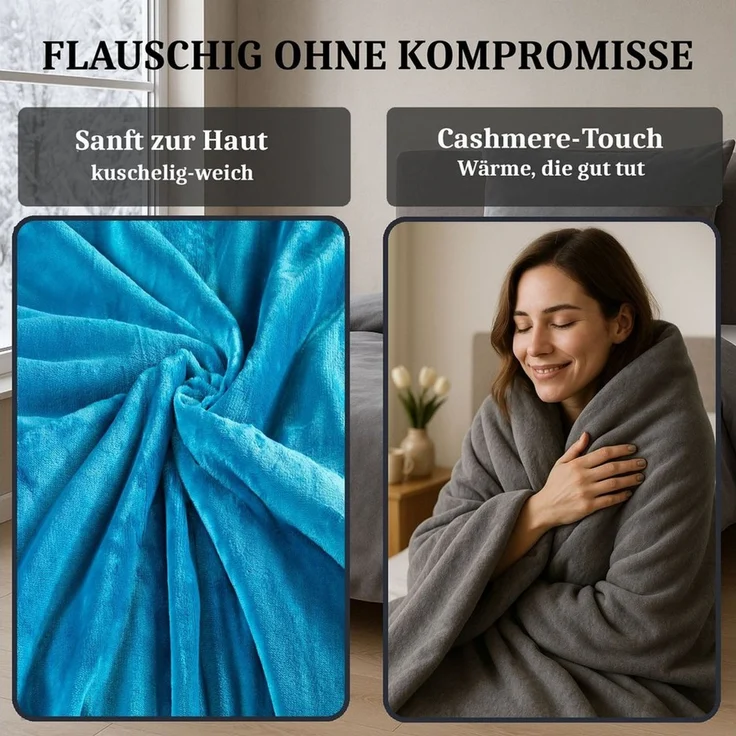 Malika Bettwäsche 200x200 + 2x 80x80 cm Cashmere Touch Bettwäsche, atmungsaktiv, Für Allergiker geeignet, pflegeleicht, angenehm weicher Stoff – Bild 3