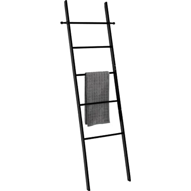 Leiter Badezimmer SURI BAMBOO, Farbe schwarz, Wenko – Bild 4