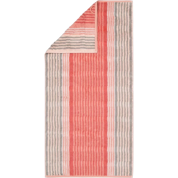 Cawö Handtuch Cawö Handtuchserie Noblesse Harmony 1085-27 koralle, 100% Baumwolle