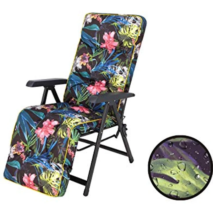 Bjird Liegenauflage Auflage für Liegestuhl 160x50x8, extra dicke Polsterauflage für klappbare Gartenliege/Sonnenliege – Bild 9