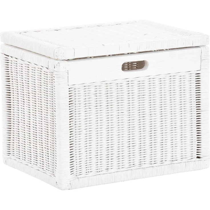 Krines Home Aufbewahrungskorb Hoher Korb mit Deckel Rattan geflochten Regalkorb Aufbewahrungsbox, Mit Inlett – Bild 1