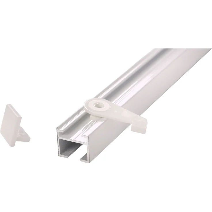 Deco-Raum® 'Square' Gardinenschiene, Aluminium, 320 cm, Weiß – Bild 7