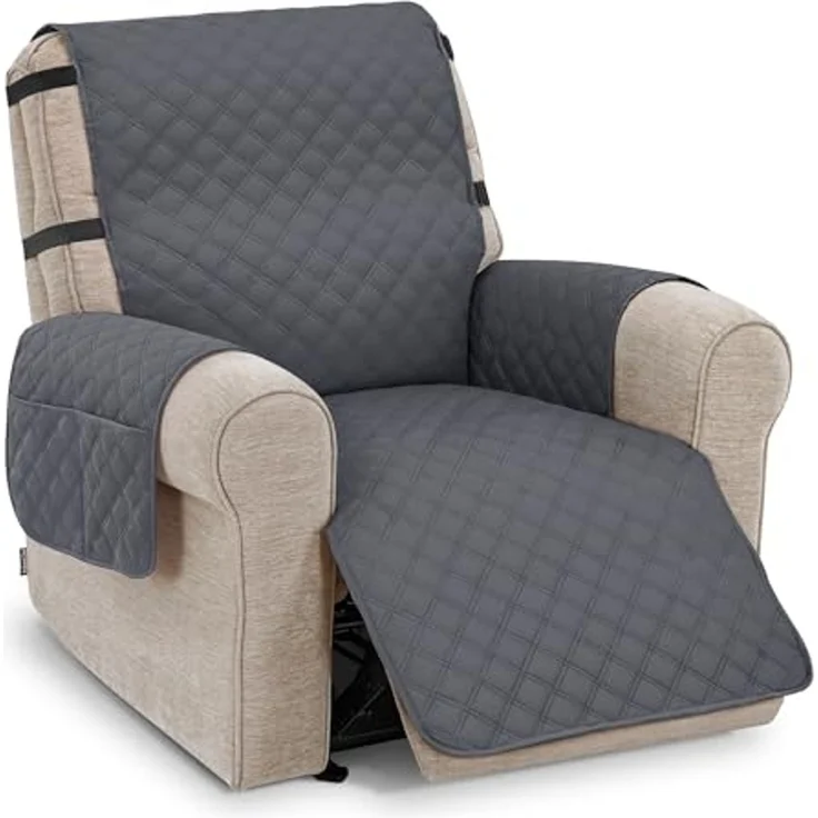 M MCombo Sesselschoner für Relaxsessel C1833 (Dunkelgrau/Mikrofaser) – Bild 1