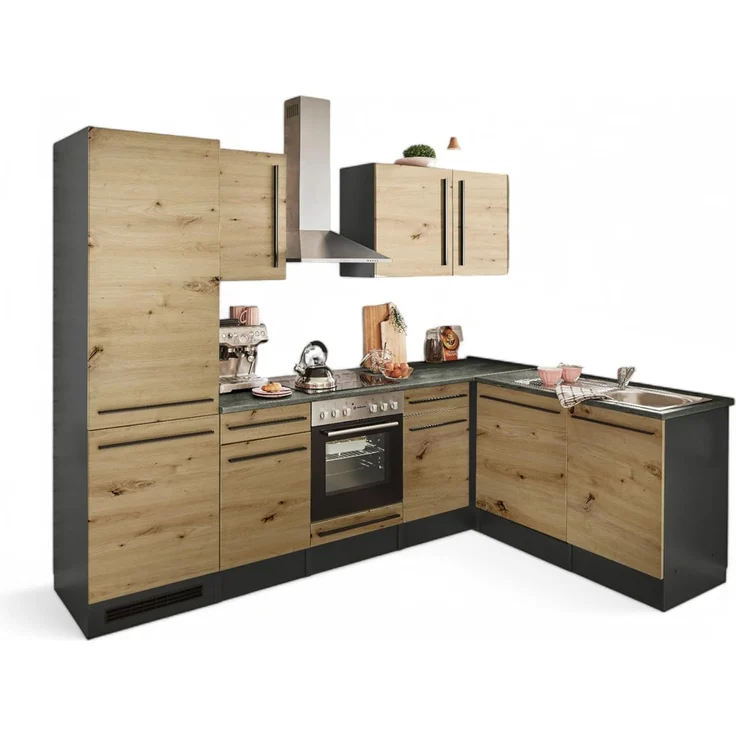 BASIC by Balculina Winkelküche Jazz, Stellbreite 280x175 cm, wahlweise mit E-Geräten – Bild 1