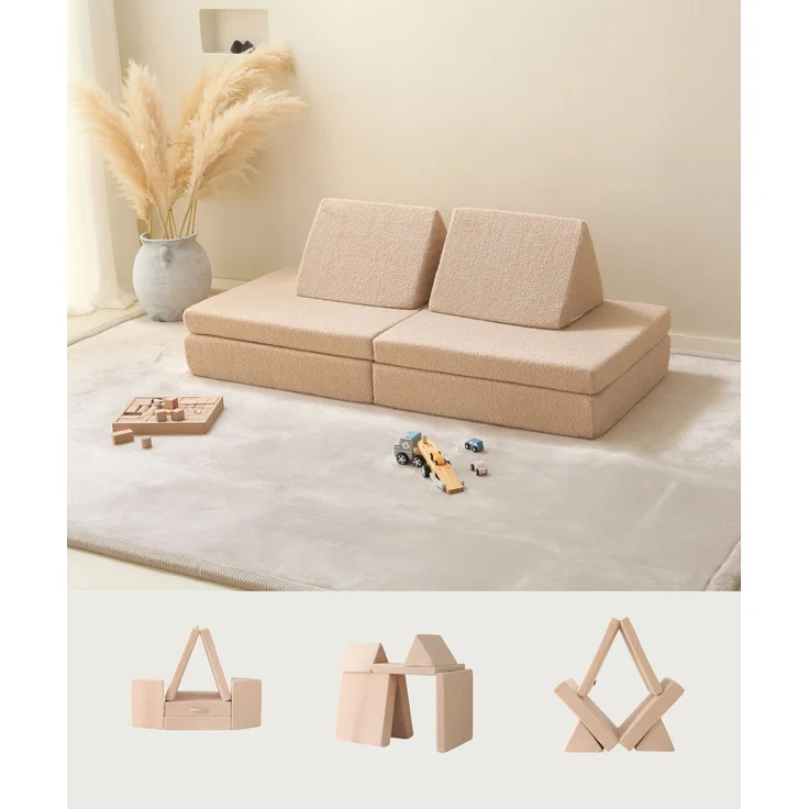 Hakuna Matte Kindersofa Modulares Sofa für kreatives Spielen und Entspannen 150x66x52.5cm, 4 Teile – Bild 10