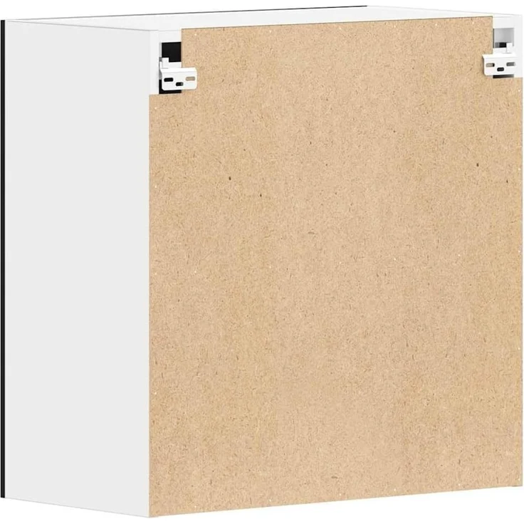 vidaXL Hängeschrank 2 Regalböden Küche Schrank Einbauküche Küchenzeile Küchenmöbel Oberschrank Küchenschrank Schwarz 60 x 31 x 60 cm Holzwerkstoff – Bild 9