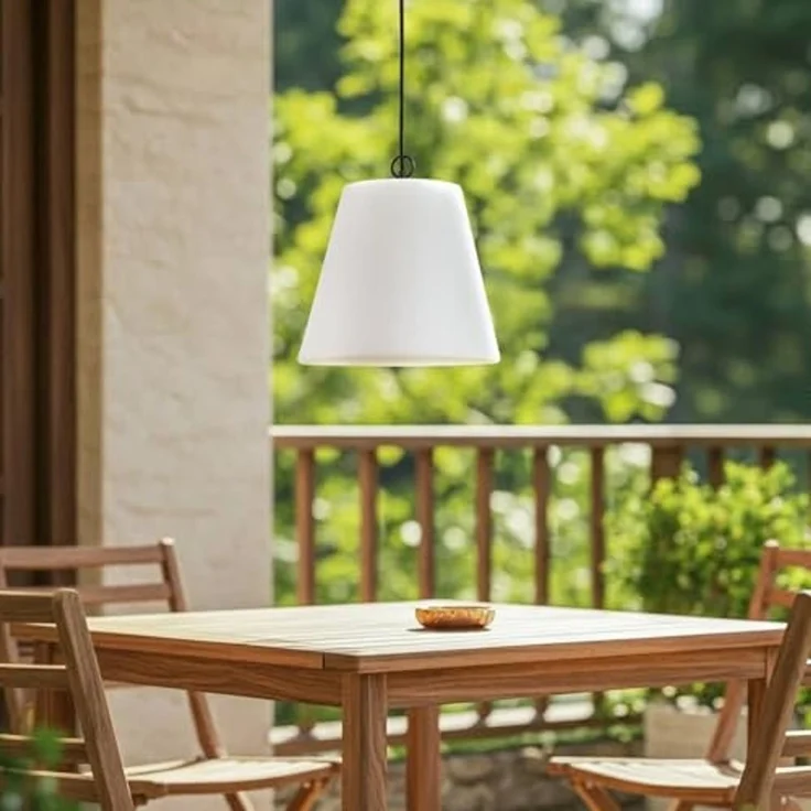 Lindby Hängeleuchten Alaida, Kunststoff Weiß IP65, 1 x 15 W LED – Bild 4