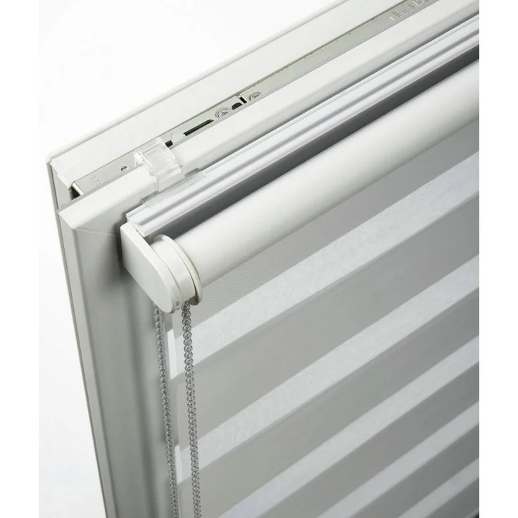 Doppelrollo Tilda, SCHÖNER WOHNEN-Kollektion, transparent, mit Bohren/ohne Bohren, freihängend, Klemmfix, geklemmt, silberne oder weiße Rollo-Technik – Bild 2