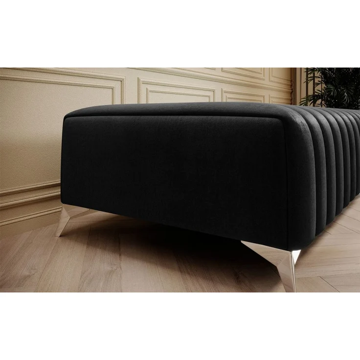 Polsterhocker Designerhocker Hocker ELENI Stoff Monolith Graphit – Bild 3