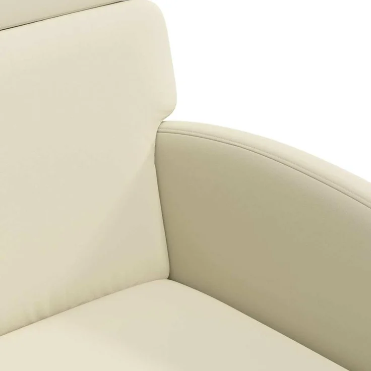 vidaXL Esszimmerstühle mit Rollen 2 pcs Creme 58 x 65 x 98 cm 42017884 – Bild 6