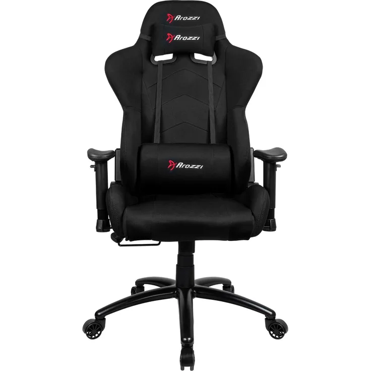 Arozzi Inizio Gaming Stuhl, Stoff, Schwarz, 53 x 47 x 133 cm