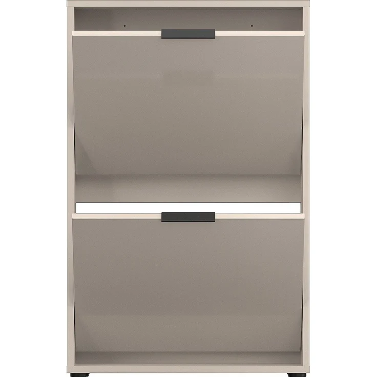 XORA 'JANA' Schuhkipper, Holznachbildung Glas Kaschmir, 60 x 93 x 17 cm, Platz für 4 Paar Schuhe – Bild 2