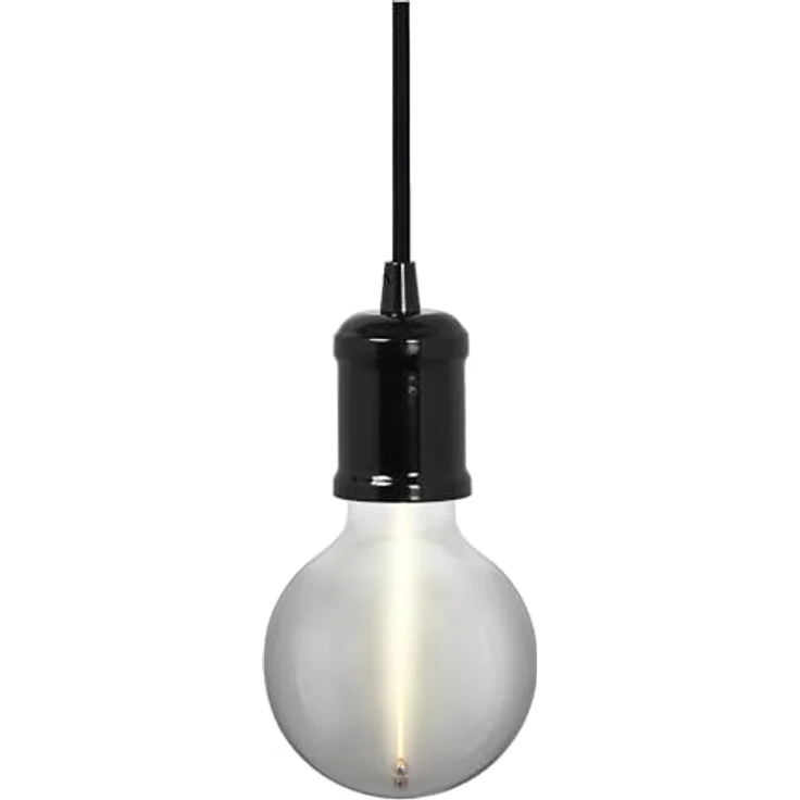 OSRAM Hängelampe VINTAGE 1906 BOBBIN, Pendelleuchte aus schwarzem Metall, Ø 10 cm, E27 Sockel – Bild 9