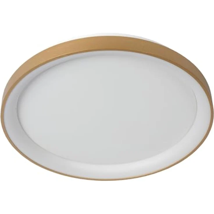 LUCIDE VIDAL Deckenleuchte Ø 48 cm, dimmbare LED 1x38W 2700K, mattes Gold/Messing, Opal – Bild 2