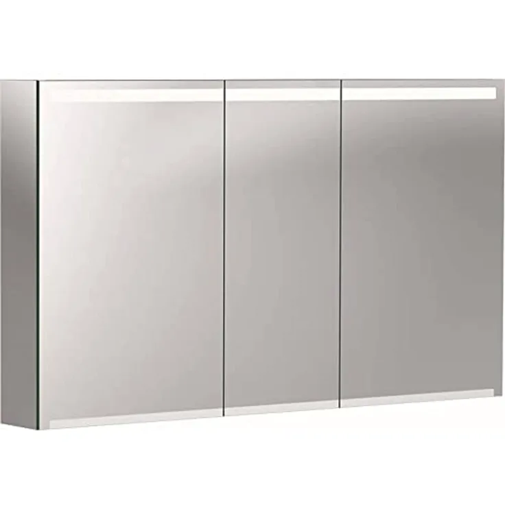 Geberit Option Spiegelschrank mit Beleuchtung, drei Türen, Breite 120 cm, 500207001 - 500.207.00.1