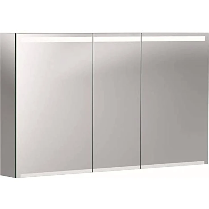 Geberit Option Spiegelschrank mit Beleuchtung, drei Türen, Breite 120 cm, 500207001 - 500.207.00.1 – Bild 1