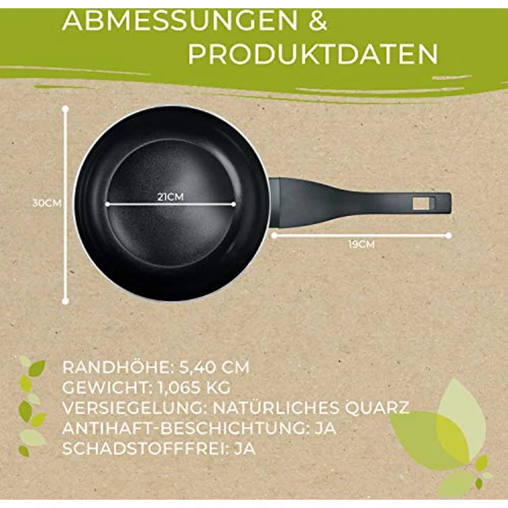 Berndes b. green Bratpfanne, Brat Pfanne, Stielpfanne, Induktion, Aluminium, Ø 30 cm, 0005440130 – Bild 7