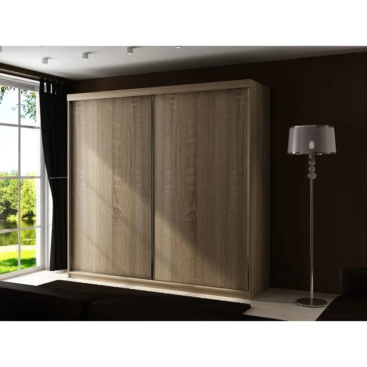Kleiderschrank Toplo 25/200, mit RGB LED Beleuchtung, Farbe: Sonoma Eiche