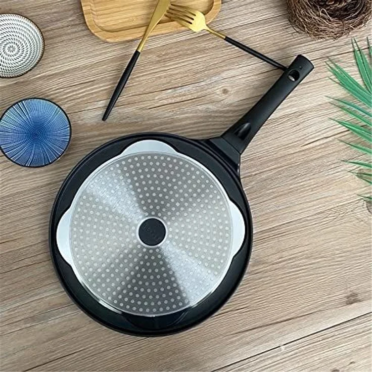 Pfannkuchen Pfanne Ø26cm 7 Fächer Induktion Alu Guss Spiegelei Crepespfanne Pancake geeignet für alle Herdarten – Bild 7
