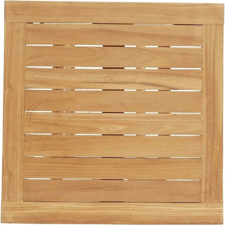 Outdoor Beistelltisch RIVA, Braun, Teakholz massiv, Klappbar, (1-St), B 50 x H 50 x T 50 cm – Bild 3