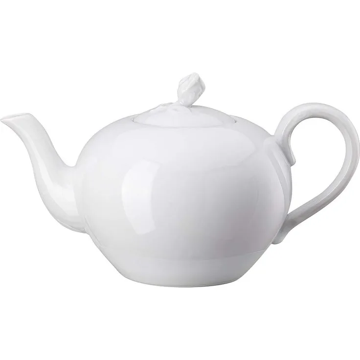 Hutschenreuther Maria Theresia Teekanne, Servierkanne, Porzellan, Weiß, Spülmaschinefest, Weiß, 1. 35 L, 14240