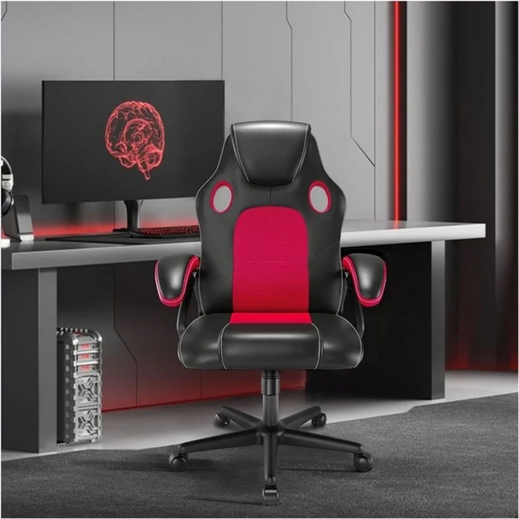 HTI-Living Drehstuhl Bürostuhl ECO Daytona Rot (Stück, 1 St), Gaming Stuhl Drehstuhl Schreibtischstuhl – Bild 3