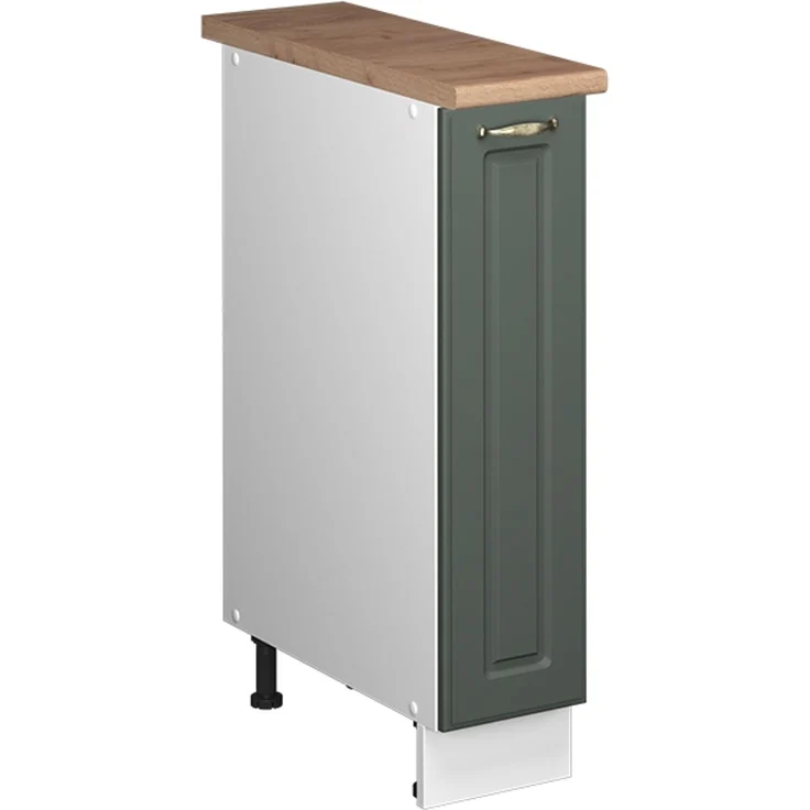 Apothekerschrank Fame-Line Grün-Gold Landhaus/Weiß 20 cm, AP Eiche Vicco – Bild 1