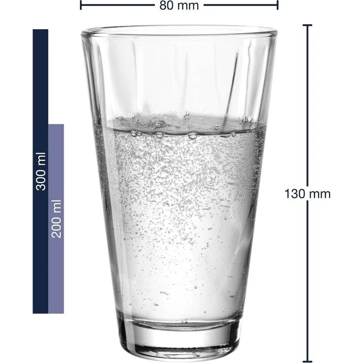 Leonardo TWIST Trinkglas 300 ml 6er Set - A – Bild 2