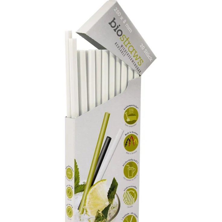Magu Trinkhalm Natur-Design PioNature urban-grey