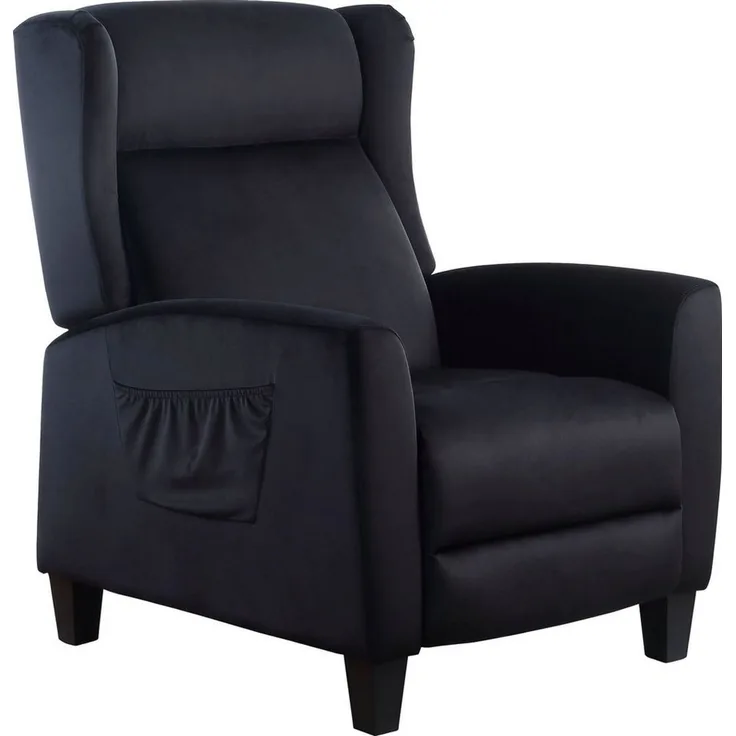 ATLANTIC home collection TV-Sessel Timo, klassischer Ohrensessel mit Relaxfunktion und praktischer Seitentasche
