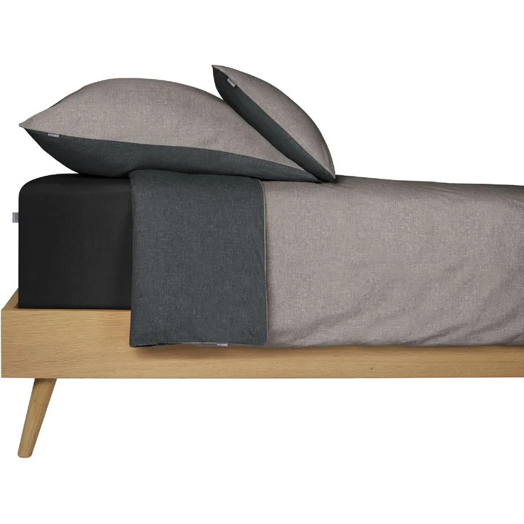 Schiesser Spannbettlaken Elli - 97/3 - 150 x 200 cm - Schwarz – Bild 3