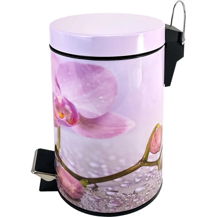 Sanilo Kosmetikeimer Blooming, 3 Liter, Bad Mülleimer mit Absenkautomatik & Innenbehälter – Bild 2