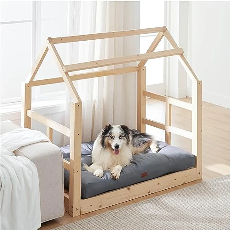 BEDSURE Hundekissen große Hunde waschbar - 111x89 cm hundematratze XXL für große, mittelgroße Hunde Outdoor gepolstert Hundematte grau in 10cm Höhe, groß XL Hundebett für Haustiere – Bild 5