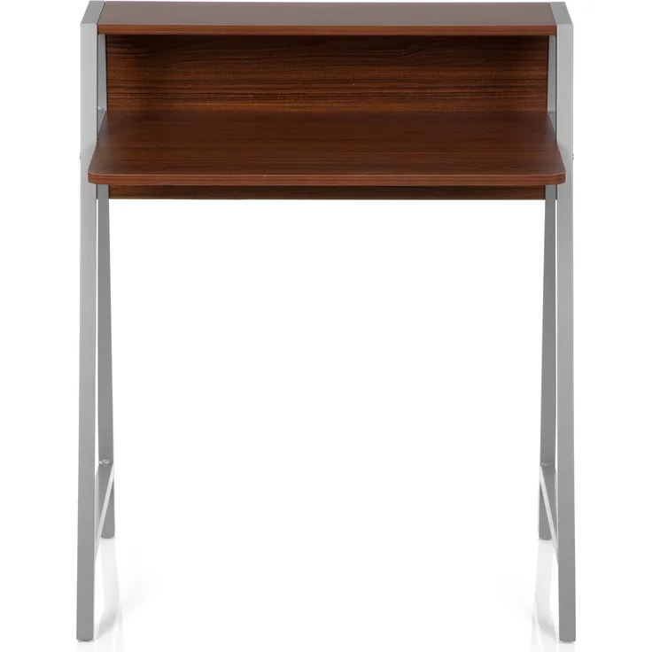 hjh OFFICE 'Dumont' Schreibtisch, Spanplatte/Metall, walnuss/silber