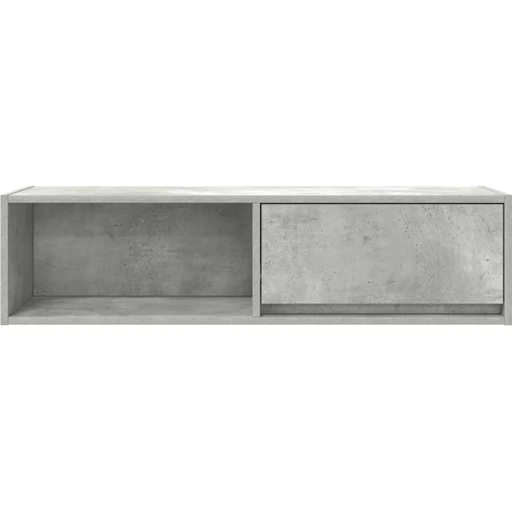2 pcs TV-Schrank, Lowboard Betongrau 100x31x25,5 cm Holzwerkstoff – Bild 7