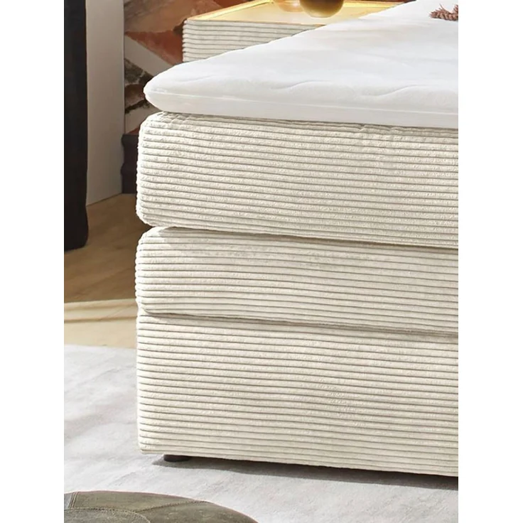 Jockenhöfer Gruppe Boxspringbett Amy, mit Bettkasten und Kaltschaum-Topper, erhältlich in 140 & 180cm Breite – Bild 3