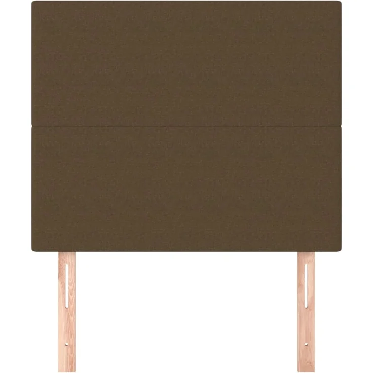 vidaXL Kopfteile 2 Stk. Dunkelbraun 100 x 5 x 78/88 cm Stoff 3116045 – Bild 3