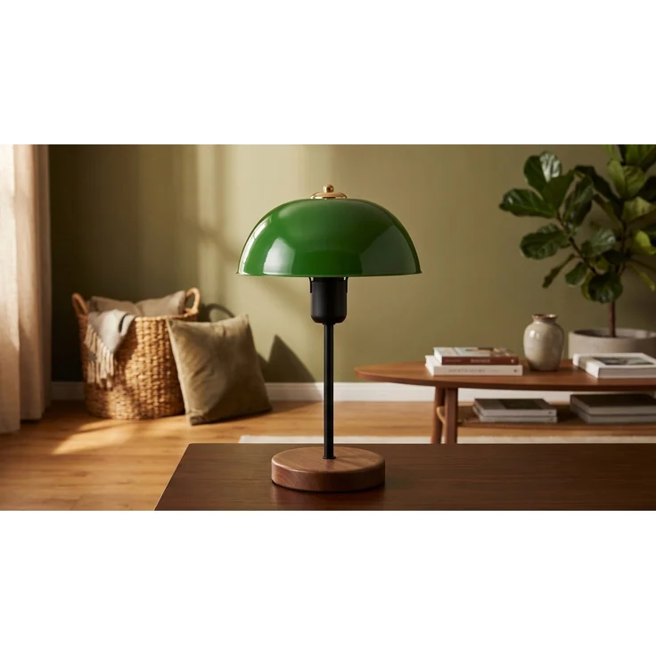 KAWOLA Tischlampe FIORA Metall grün 38 x 12 x 23 cm – Bild 2
