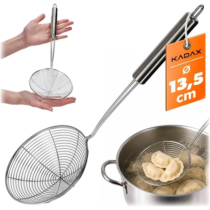 KADAX Löffel, Schaumlöffel, Sieb, Sieb, Stahl
