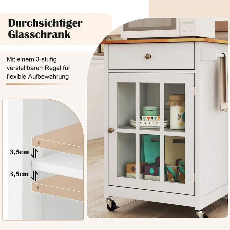 COSTWAY Küchenwagen – Bild 3