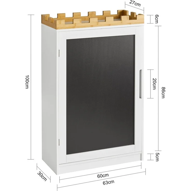 SoBuy KMB43-W Spielzeugkiste, MDF, Lackiert, Weiß, 63 x 100 x 30 cm – Bild 3