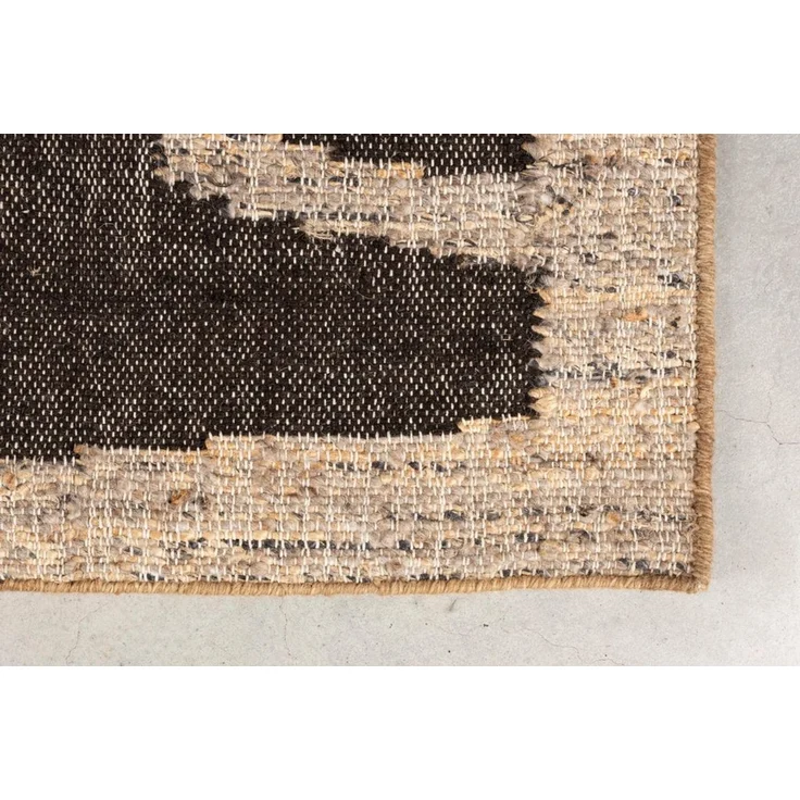 Teppich Briton 200x300 cm in Braun, Dutchbone aus Wolle, handgewebt – Bild 1
