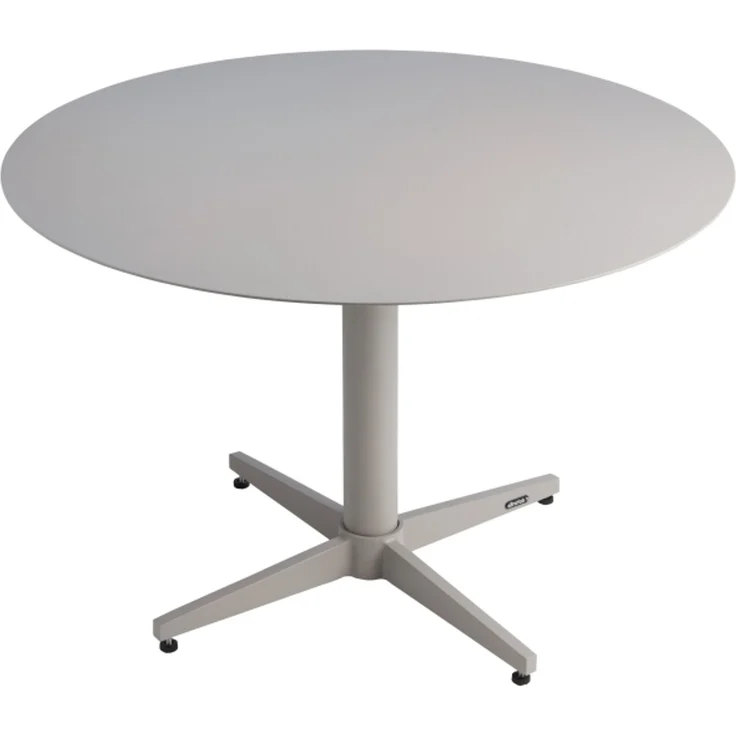 Brafab Gartencouchtisch Mill, aus Aluminium, modern, hellgrau, rund, Ø75 cm