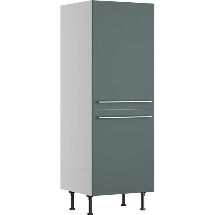 KOCHSTATION Kühlumbauschrank KS-Bern2 Breite 60 cm, Höhe 176,6 cm, 2 Türen (Höhe 89,2/70 cm), 1 Einlegeboden
