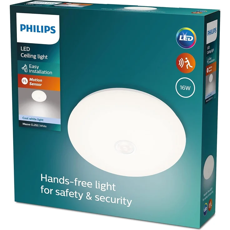 Philips Mauve Deckenleuchte IR-mit Bewegungsmelder weiß 1900lm – Bild 1