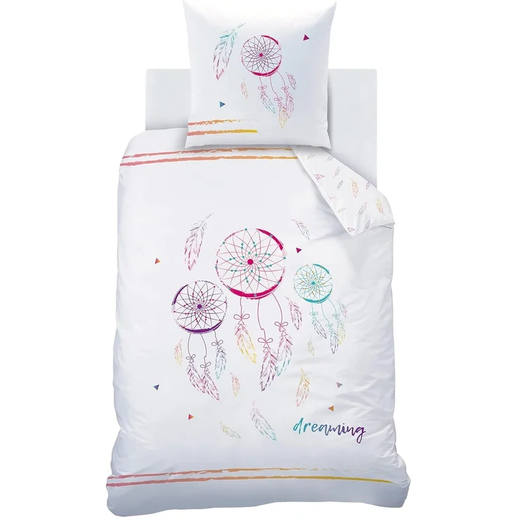 BERONAGE Wendebettwäsche Matt & Rose Traumfänger Bettwäsche Linon / Renforcé, 100% Baumwolle, 2 teilig, 135x200 + 80x80 cm – Bild 3