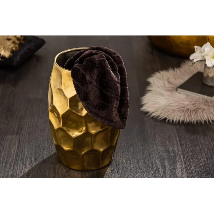 riess-ambiente Beistelltisch ORGANIC ORIENT Ø50cm gold (Einzelartikel, 1-St), Wohnzimmer · Metall · Hammerschlag Design · Handarbeit · rund · Waben – Bild 4