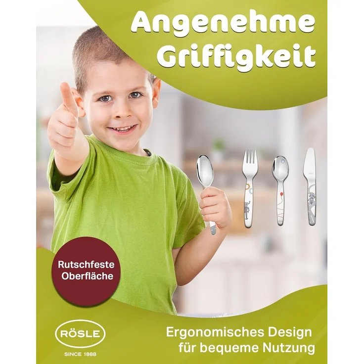 Roesle Kleiner Roboter Kinder-Besteck 4-tlg. – Bild 5