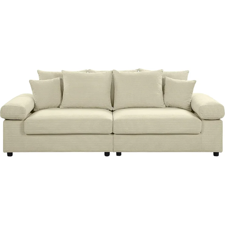 ATLANTIC home collection Big-Sofa Bjoern, mit Cord-Bezug, XXL-Sitzfläche, mit Federkern, frei im Raum stellbar – Bild 4