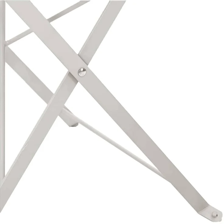vidaXL Gartenklappstuhl 2 pcs Beige 42 x 46 x 82cm Metall 42002959 – Bild 7
